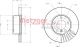 METZGER Bremsscheibe 6110166