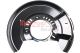 METZGER Spritzblech, Bremsscheibe 6115299