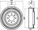 TEXTAR Bremstrommel 94013700