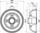 TEXTAR Bremstrommel 94024100