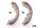 JAPANPARTS Bremsbackensatz GF-249AF
