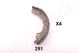JAPANPARTS Bremsbackensatz GF-251AF