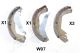 JAPANPARTS Bremsbackensatz GF-W07AF