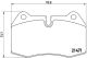 BREMBO Bremsbelagsatz, Scheibenbremse P 06 018