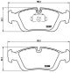 BREMBO Bremsbelagsatz, Scheibenbremse P 06 024