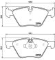 BREMBO Bremsbelagsatz, Scheibenbremse P 06 036X