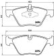 BREMBO Bremsbelagsatz, Scheibenbremse P 06 040X