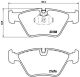 BREMBO Bremsbelagsatz, Scheibenbremse P 06 043
