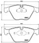 BREMBO Bremsbelagsatz, Scheibenbremse P 06 046
