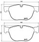 BREMBO Bremsbelagsatz, Scheibenbremse P 06 049