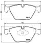 BREMBO Bremsbelagsatz, Scheibenbremse P 06 055