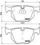BREMBO Bremsbelagsatz, Scheibenbremse P 06 056
