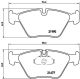 BREMBO Bremsbelagsatz, Scheibenbremse P 06 065
