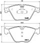 BREMBO Bremsbelagsatz, Scheibenbremse P 06 074