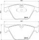 BREMBO Bremsbelagsatz, Scheibenbremse P 06 081