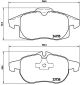 BREMBO Bremsbelagsatz, Scheibenbremse P 10 011