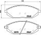BREMBO Bremsbelagsatz, Scheibenbremse P 10 054