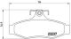 BREMBO Bremsbelagsatz, Scheibenbremse P 15 005