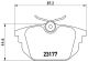 BREMBO Bremsbelagsatz, Scheibenbremse P 23 026