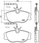 BREMBO Bremsbelagsatz, Scheibenbremse P 23 061