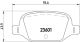 BREMBO Bremsbelagsatz, Scheibenbremse P 23 064