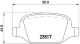 BREMBO Bremsbelagsatz, Scheibenbremse P 23 065