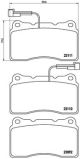 BREMBO Bremsbelagsatz, Scheibenbremse P 23 078