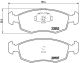 BREMBO Bremsbelagsatz, Scheibenbremse P 23 079