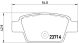 BREMBO Bremsbelagsatz, Scheibenbremse P 23 080