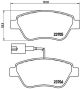 BREMBO Bremsbelagsatz, Scheibenbremse P 23 085