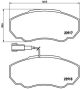 BREMBO Bremsbelagsatz, Scheibenbremse P 23 091