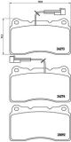 BREMBO Bremsbelagsatz, Scheibenbremse P 23 098