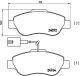 BREMBO Bremsbelagsatz, Scheibenbremse P 23 107