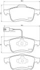 BREMBO Bremsbelagsatz, Scheibenbremse P 23 130