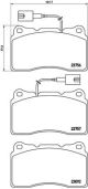 BREMBO Bremsbelagsatz, Scheibenbremse P 23 134