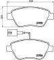 BREMBO Bremsbelagsatz, Scheibenbremse P 23 141