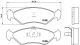 BREMBO Bremsbelagsatz, Scheibenbremse P 24 028