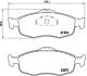 BREMBO Bremsbelagsatz, Scheibenbremse P 24 037