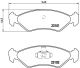 BREMBO Bremsbelagsatz, Scheibenbremse P 24 044