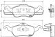 BREMBO Bremsbelagsatz, Scheibenbremse P 24 046