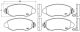 BREMBO Bremsbelagsatz, Scheibenbremse P 24 052