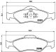 BREMBO Bremsbelagsatz, Scheibenbremse P 24 054