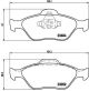 BREMBO Bremsbelagsatz, Scheibenbremse P 24 055