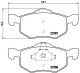 BREMBO Bremsbelagsatz, Scheibenbremse P 24 056