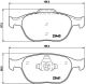 BREMBO Bremsbelagsatz, Scheibenbremse P 24 058