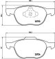 BREMBO Bremsbelagsatz, Scheibenbremse P 24 061