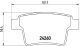 BREMBO Bremsbelagsatz, Scheibenbremse P 24 063