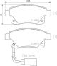 BREMBO Bremsbelagsatz, Scheibenbremse P 24 066