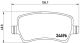 BREMBO Bremsbelagsatz, Scheibenbremse P 24 078