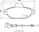 BREMBO Bremsbelagsatz, Scheibenbremse P 24 147